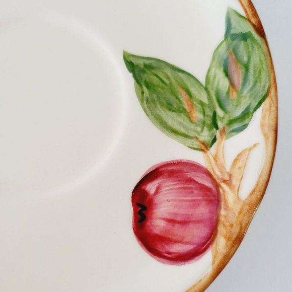 Vintage Franciscan Apple Teapot NO LID, Teacup & Saucer c1953-58 USA Fruit Decor - Picture 14 of 15